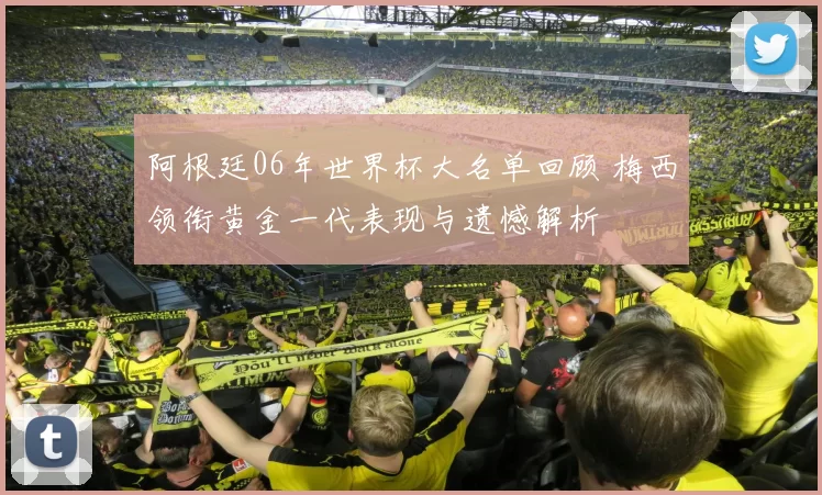 阿根廷06年世界杯大名单回顾 梅西领衔黄金一代表现与遗憾解析